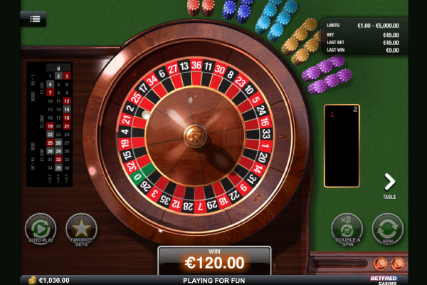 premium european roulette playtech